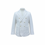 Manuel & Frank Giacca Tinta Unita con Bottoni per Bambino MF6376R BIANCO MANUEL & FRANK 