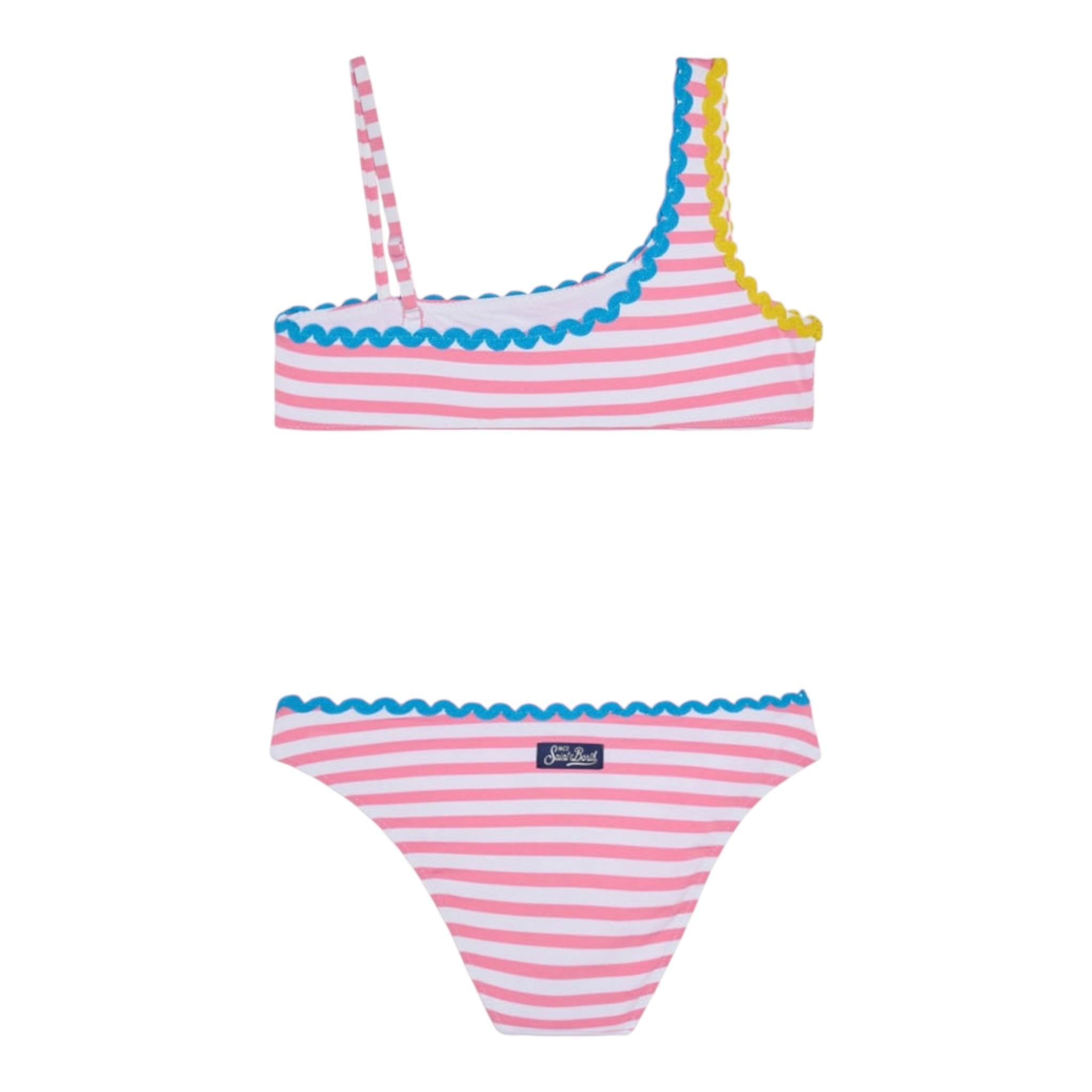 Saint Barth Costume 2 Pezzi Fascia-Mutandina per Bambina VIVYW BIANCO/ROSA SAINT BARTH 