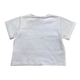 Twinset T-Shirt Girocollo Tinta Unita Con Stampa Bianco Per Neonata