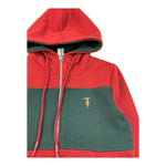 TRUSSARDI felpa con zip e cappuccio fantasia a righe Rosso/verde per Bambino TBA25063FE ROSSO/VERDE TRUSSARDI 