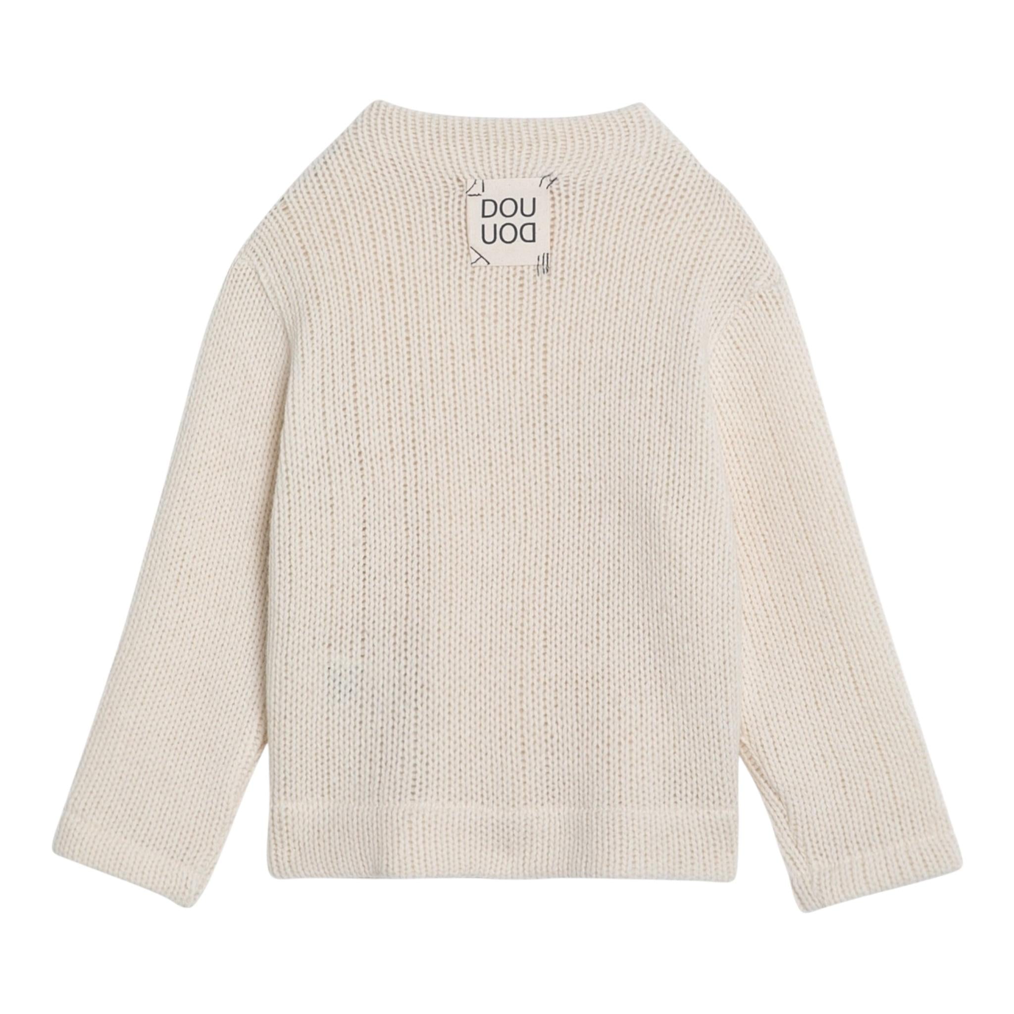 DOU DOU maglia mezzo collo tinta unita Panna per Bambino DV9A10X PANNA DOU DOU 
