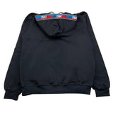 DROPSEASON2 felpa chiusa con cappuccio tinta unita con profili maniche logate Nero per Bambino FW242K42 NERO DROPSEASON2 