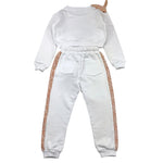 FUN & FUN completo 2pz felpa-pantalone tinta unita Bianco per Bambina FBST00955 BIANCO FUN & FUN 