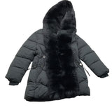 PINK BABY giubbino tinta unita con cappuccio Nero per Bambina 8039 NERO PINK BABY 