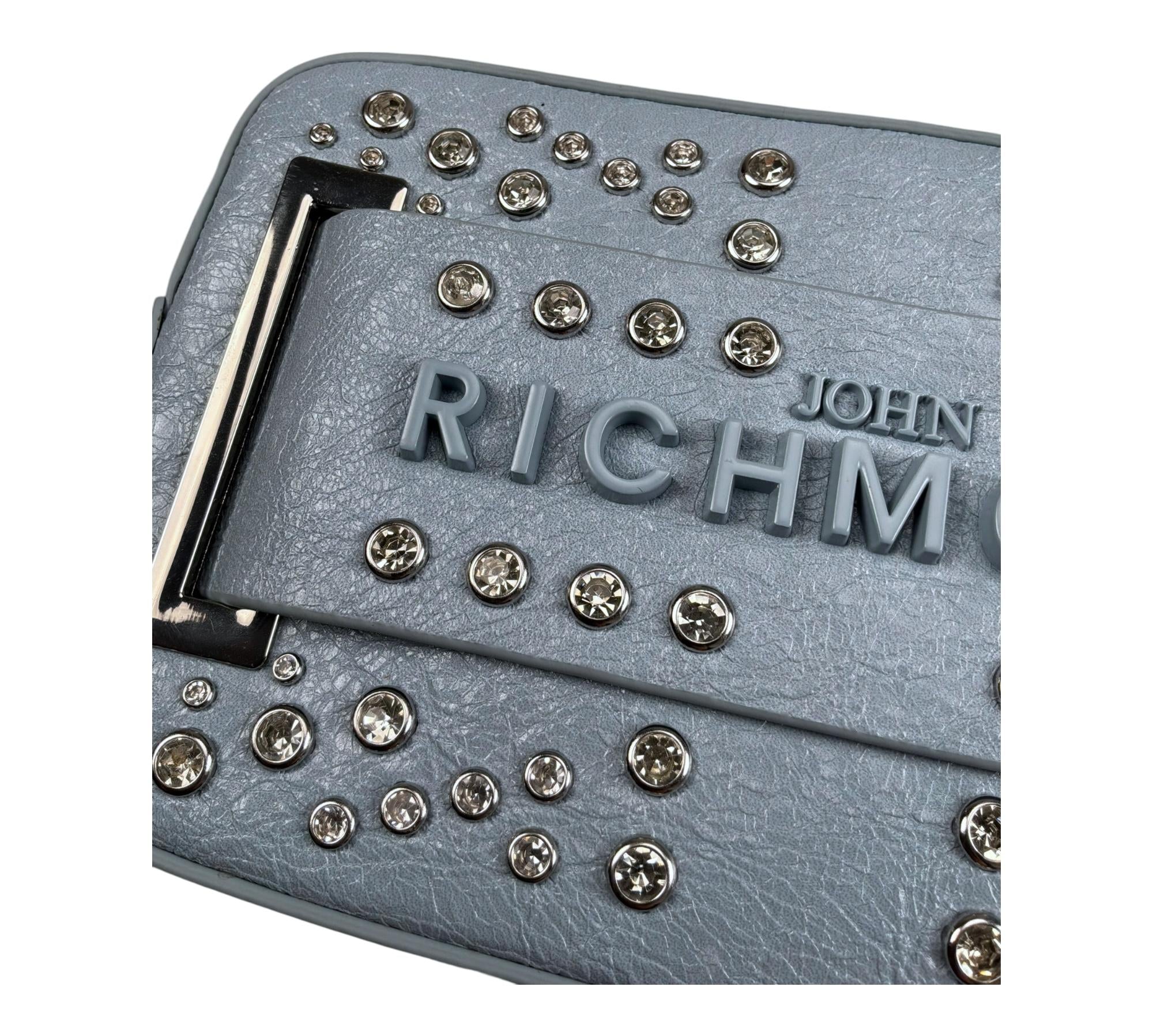 John Richmond Borsa Tinta Unita con Logo E Applicazioni per Bambina RGP26227BO AZZURRO JOHN RICHMOND 