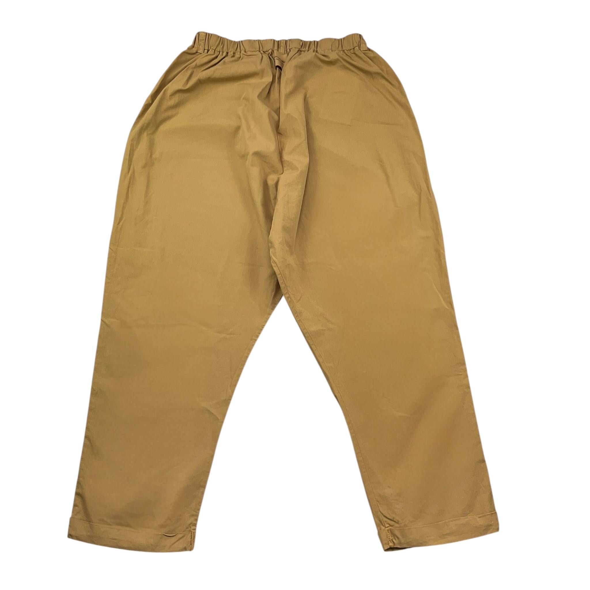 @Madilly Pantalone Tinta Unita con Elastico In Vita per Bambina ZEBU BEIGE @MADILLY 
