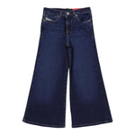 Diesel Jeans Tinta Unita Modello A Zampa per Bambina J00816 BLU DIESEL 