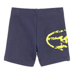Diesel Bermuda In Felpa tinta unita con Logo Blu per Neonato K00630O BLU DIESEL 