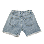 Manila Grace Short In Denim con Girovita Regolabile per Bambina 430PMBS25X AZZURRO MANILA GRACE 