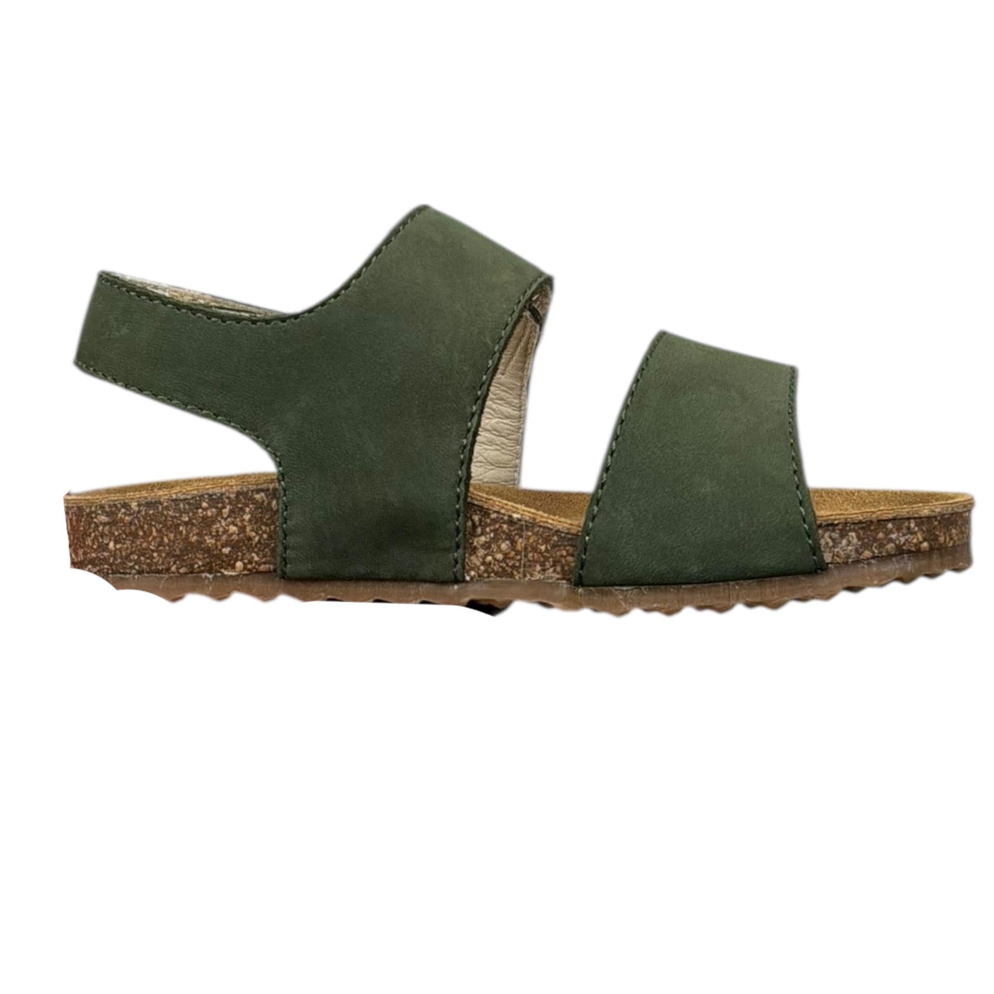 Il Gufo Sandalo Tinta Unita con Strappi per Bambino G587 VERDE IL GUFO 