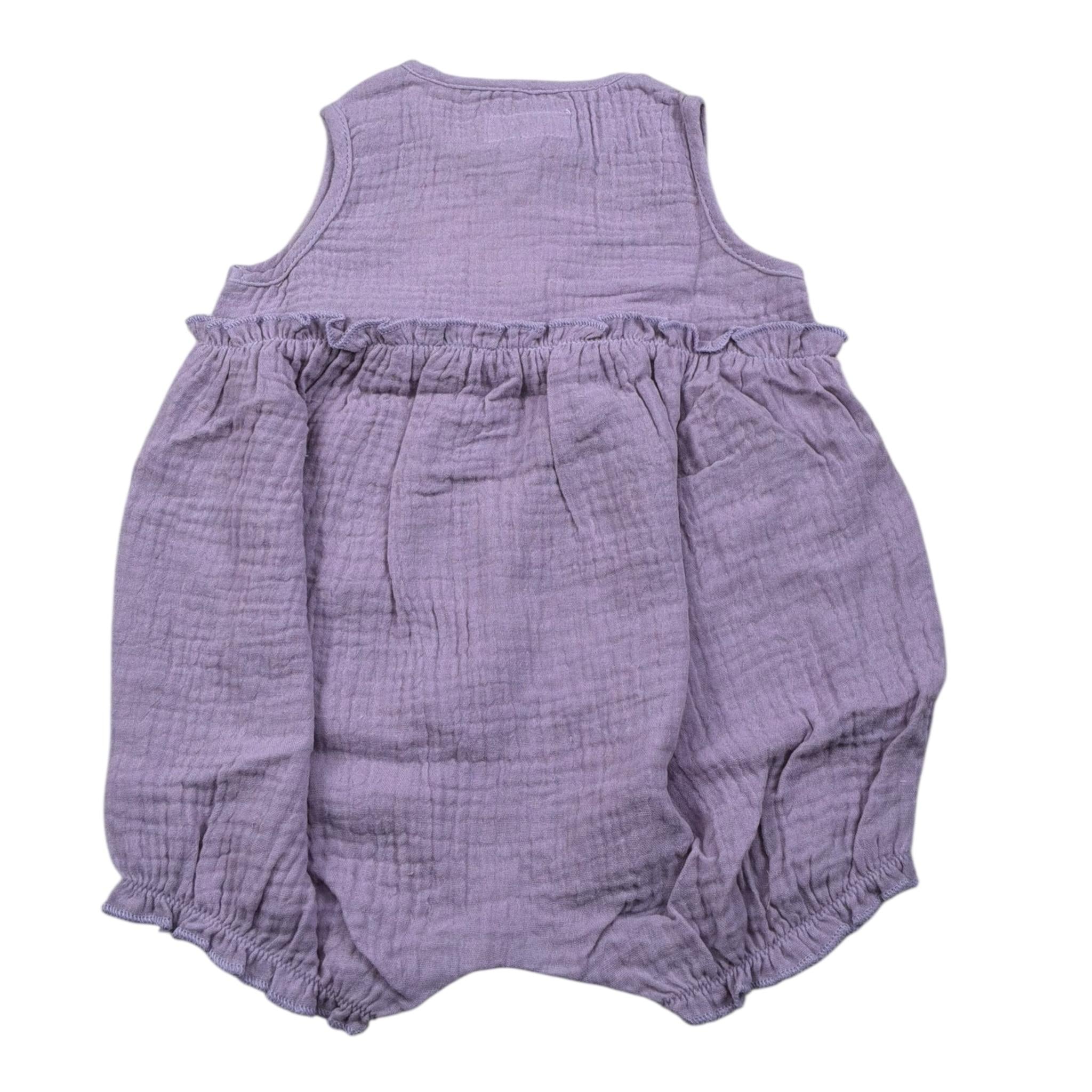 Teddy E Minou Pagliaccetto Giromanica Tinta Unita per Neonata E25TU036C0070 LILLA TEDDY E MINOU 