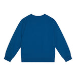 Diesel Felpa Chiusa Girocollo Tinta Unita con Stampa per Bambino J02213 BLU DIESEL 