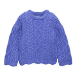 ABEL & LULA maglia girocollo tinta unita Celeste per Bambina 5827 CELESTE ABEL & LULA 