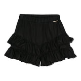 Twinset Short Tinta Unita Cn Elastico In Vita Nero Per Bambina