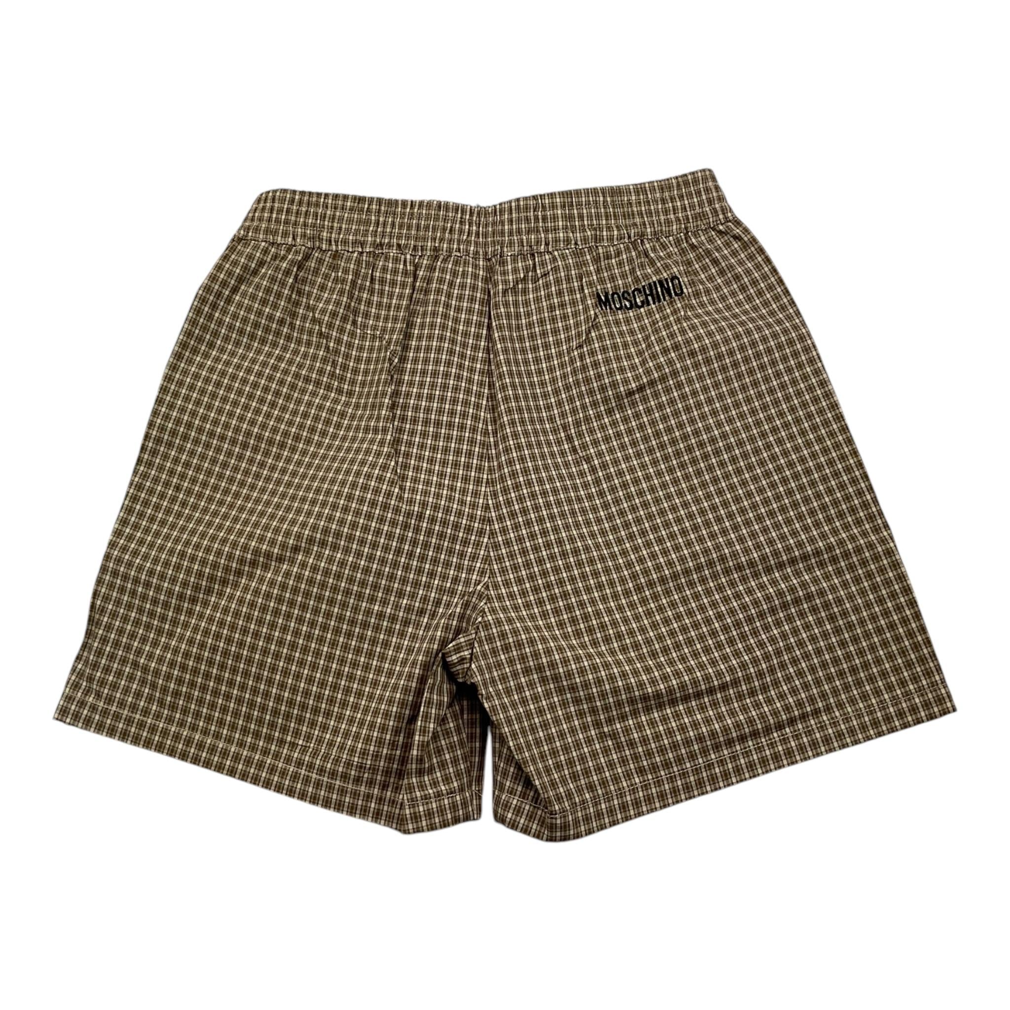 MOSCHINO bermuda tinta unita con microfantasia Beige per Bambino HDQ01W BEIGE MOSCHINO 