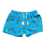 Saint Barth Costume Modello Boxer Tinta Unita con Stampa per Bambino TIGER AZZURRO SAINT BARTH 