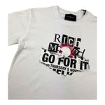 JOHN RICHMOND t-shirt girocollo tinta unita con stampa in contrasto Bianco per Bambina RGA25118TS BIANCO JOHN RICHMOND 