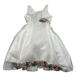 Mimilu' Abito Cerimonia Tinta Unita Giromanica per Bambina 2155 BIANCO MIMILU' 