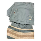 MAYORAL completo 4 pezzi 2felpa-2pantalone bicolore Bianco per Neonato 2623X BIANCO MAYORAL 