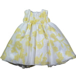 Le Bebe Abito Giromanica Tinta Unita Stampa Fantasia per Neonata LBG6367 BIANCO LE BEBE 