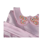 A' La Page Abito Mezza Manica Tinta Unita con Fiocco E Colletto per Neonata ANGELITE ROSA A' LA PAGE 