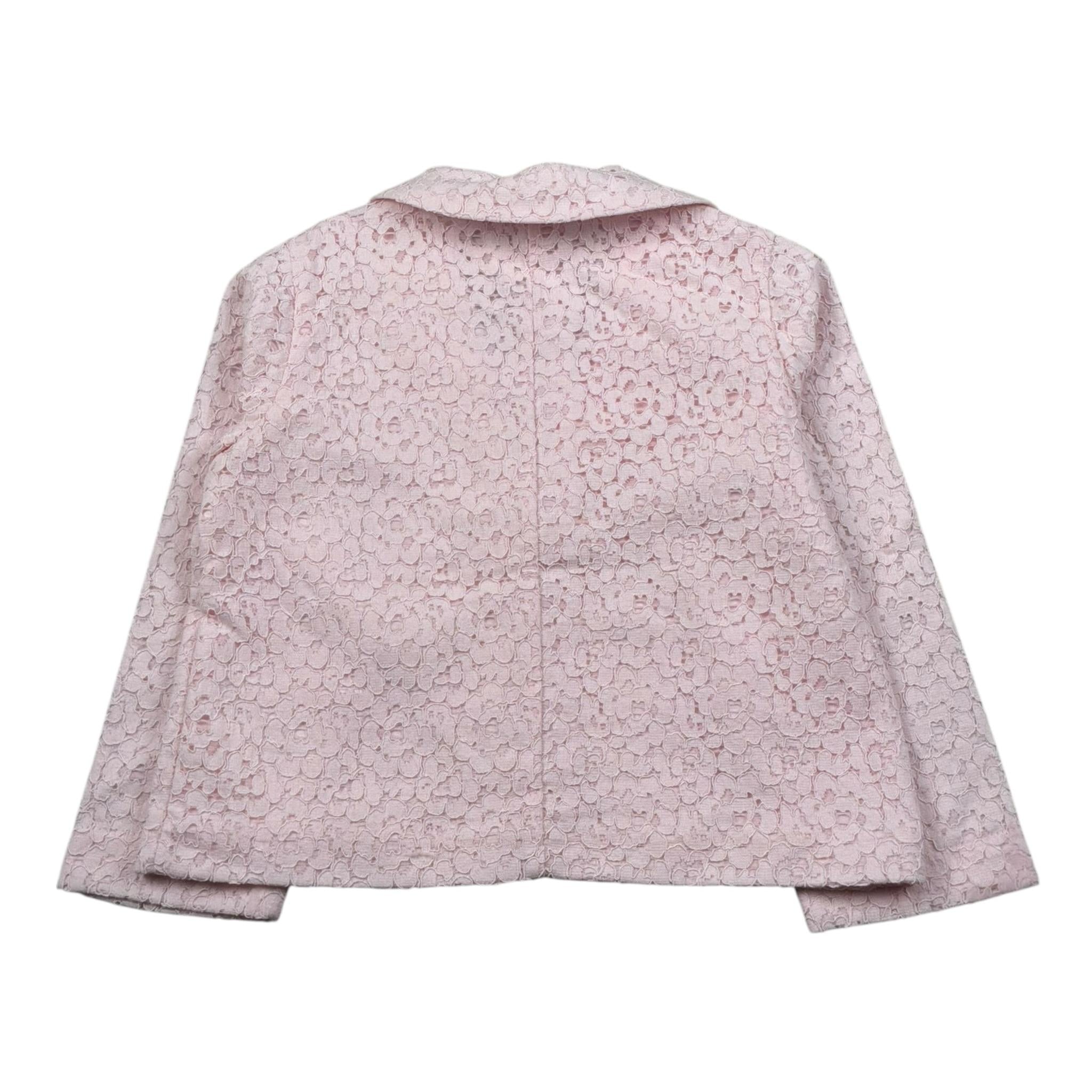 M+E' Giacca tinta unita con Ricami Rosa per Neonata UE0822 ROSA M+E' 