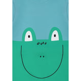 Stella Mccartney Pagliaccett Mezza Manica Bicolore per Neonato TWC509 VERDE STELLA McCARTNEY 