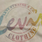 Levi'S T-Shirt Tinta Unita Girocollo con Stampa per Neonata 3EH190 PANNA LEVI'S 