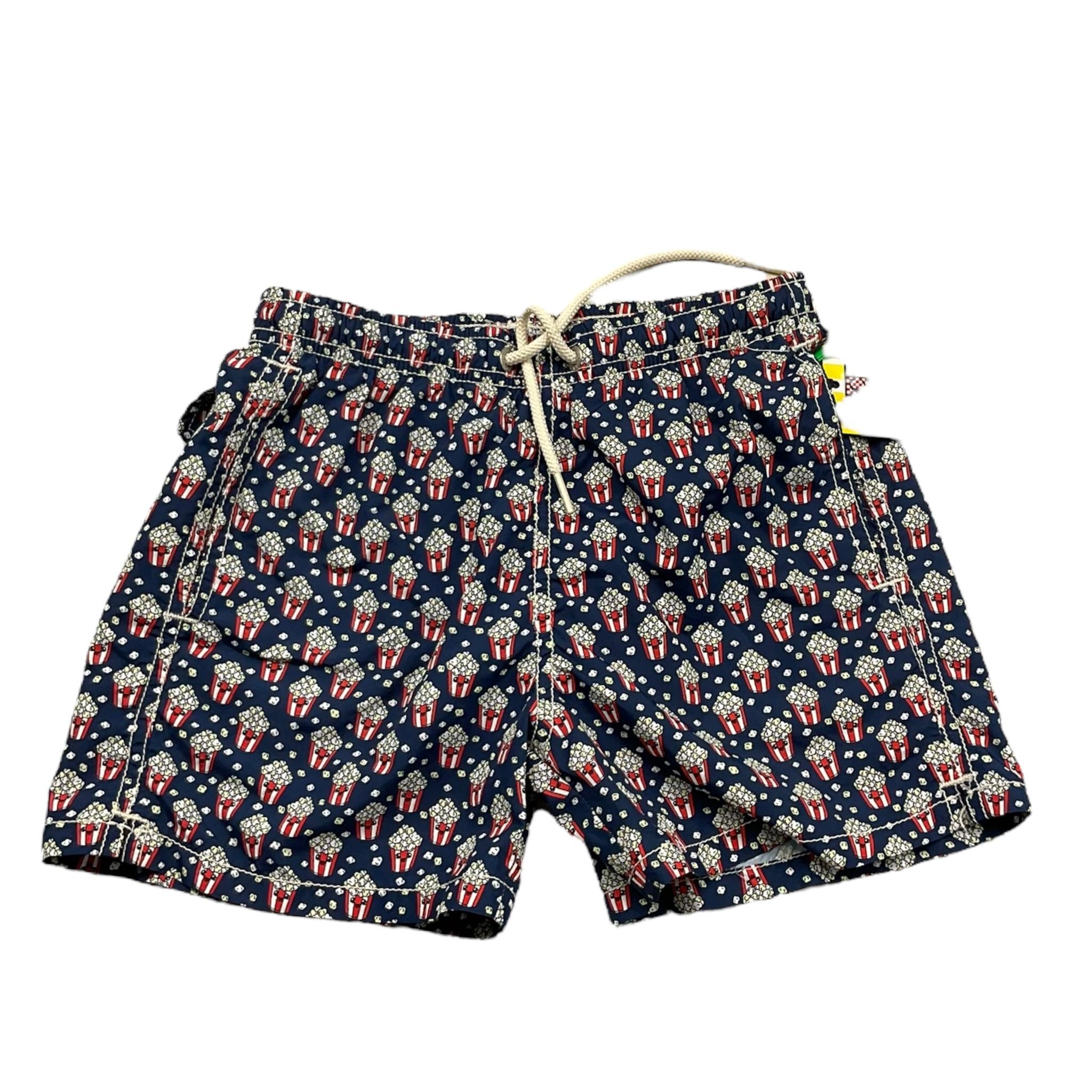 Saint Barth Costume Tinta Unita con Stampa Popcorn per Bambino JEA0004 BLU SAINT BARTH 