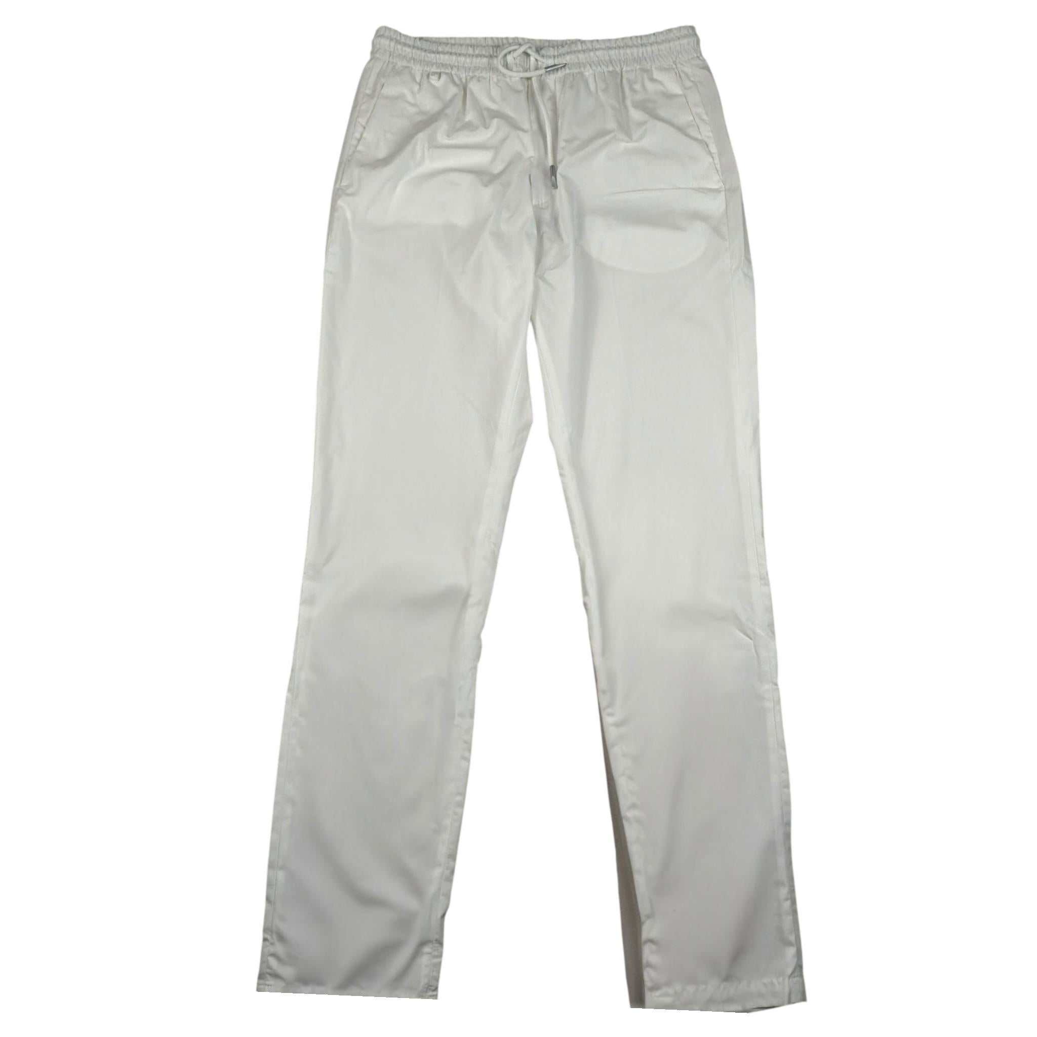 Antony Morato Pantalone Tinta Unita con Elastico In Vita per Bambino MKTR00240X BIANCO ANTONY MORATO 