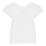 Guess T-Shirt Girocollo Tinta Unita con Stampa per Bambina K5GI01K6YW4X BIANCO GUESS 