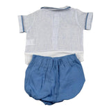 La Stupenderia Completo 2 Pezzi Camicia Body-Coulotte per Neonato TBCT533 AZZURRO LA STUPENDERIA 