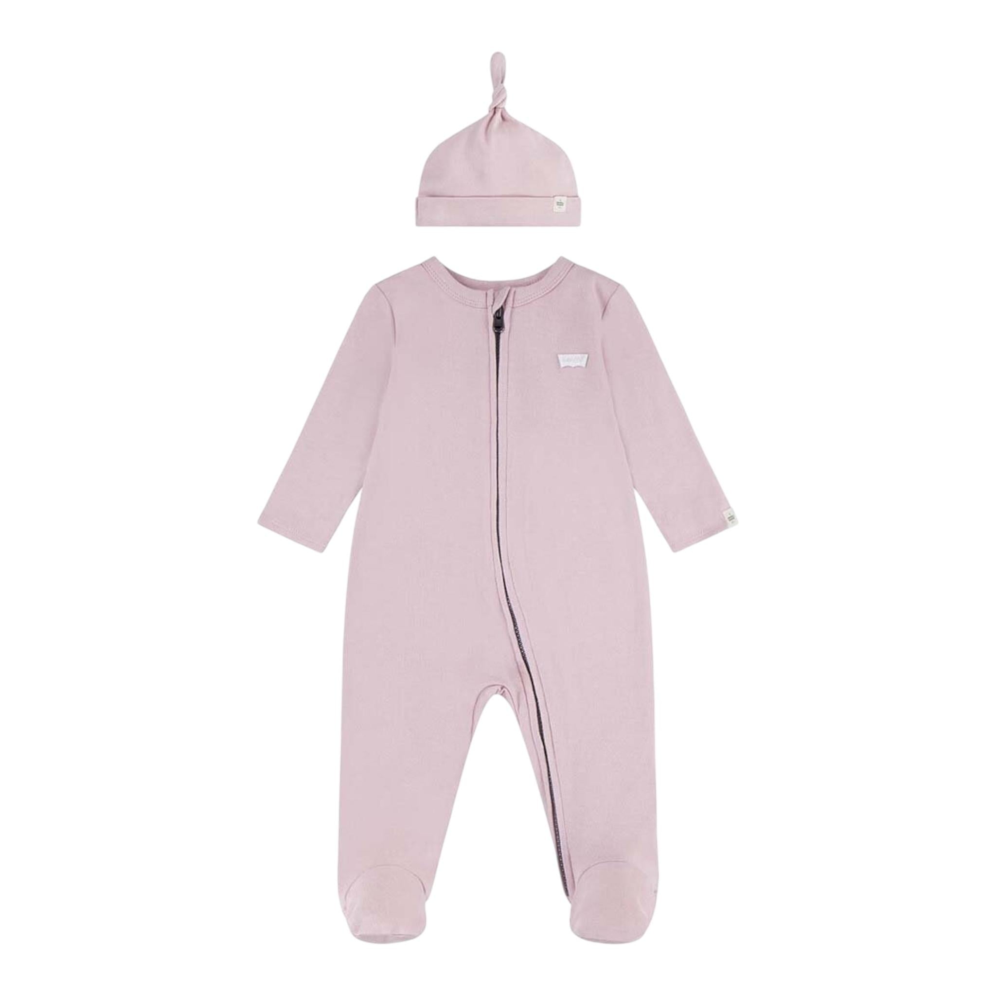 Levi'S Set Tutina-Cappello Tinta Unita per Neonata 6EK247 ROSA LEVI'S 