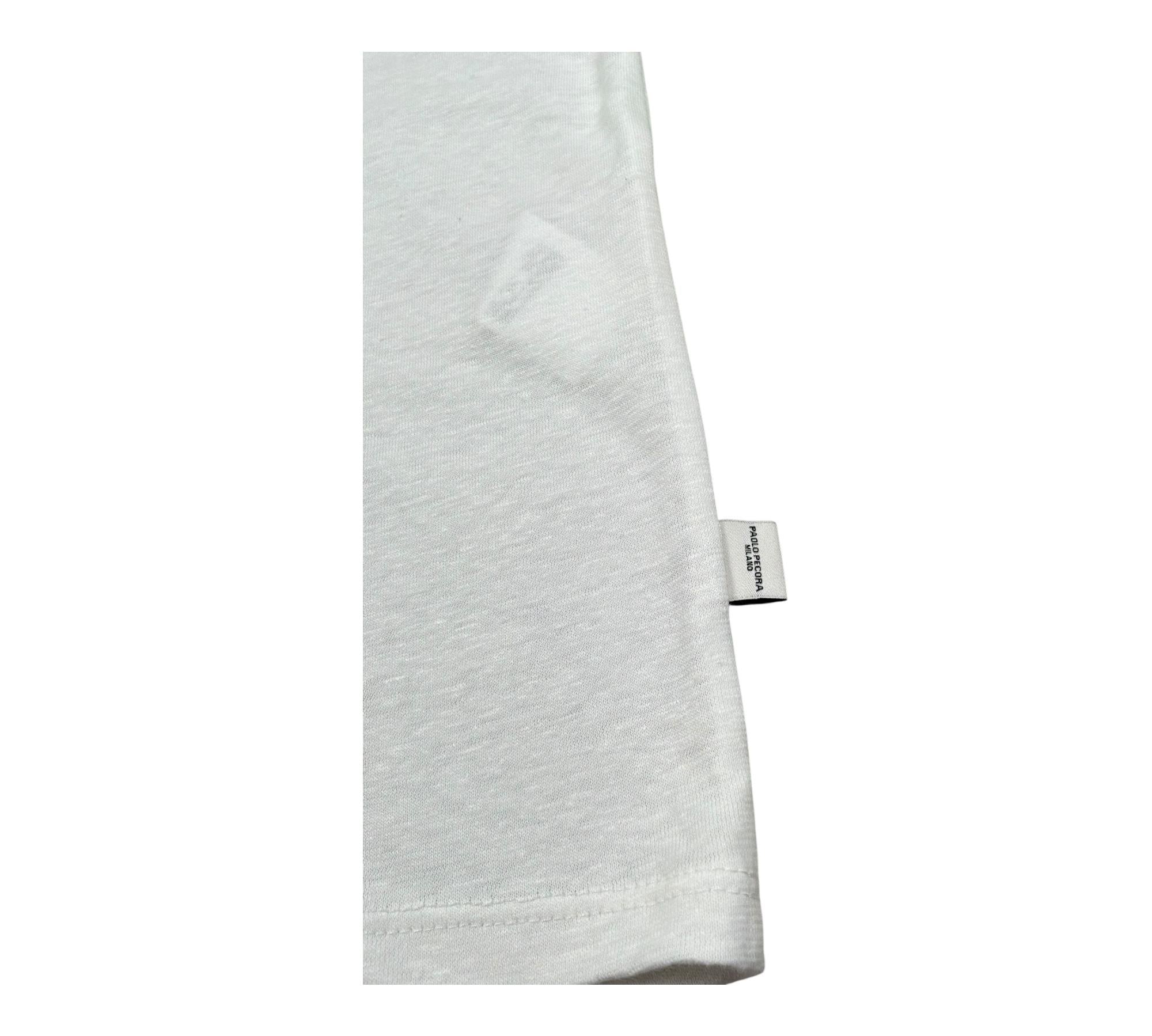 Paolo Pecora T-Shirt Girocollo Tinta Unita per Bambino PP4365 BIANCO PAOLO PECORA 