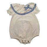 Babidu Pagliaccetto Tinta Unita con Fiocco per Neonata 33402 BEIGE BABIDU 