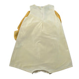 A' La Page Pagliaccetto Tinta Unita con Fiocco per Bambina AL21J GIALLO A' LA PAGE 