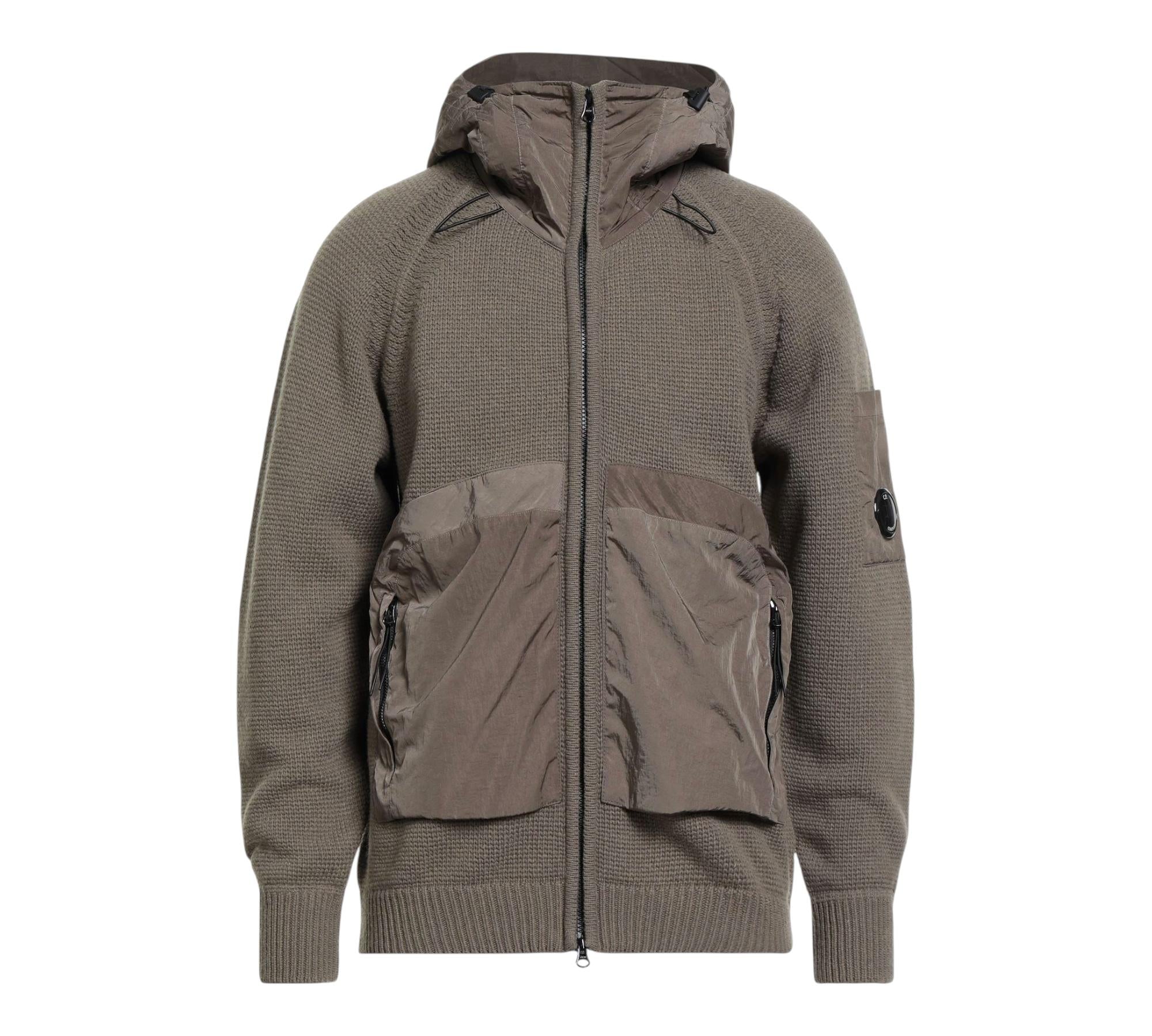 C.P. Company Felpa con Zip E Cappuccio Tinta Unita per Bambino CUW00E VERDE C.P. COMPANY 