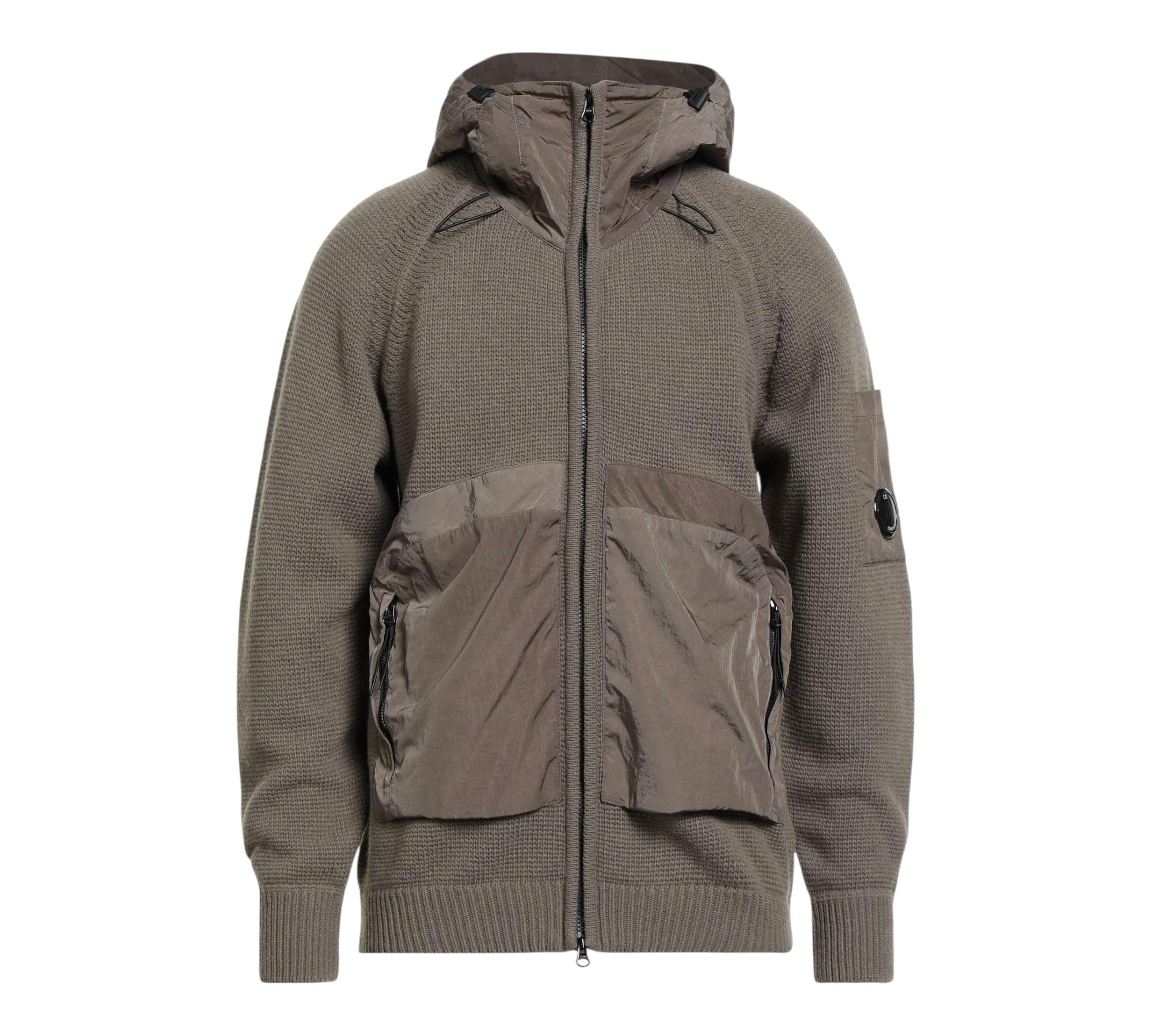 C.P. Company Felpa con Zip E Cappuccio Tinta Unita per Bambino CUW00E VERDE C.P. COMPANY 