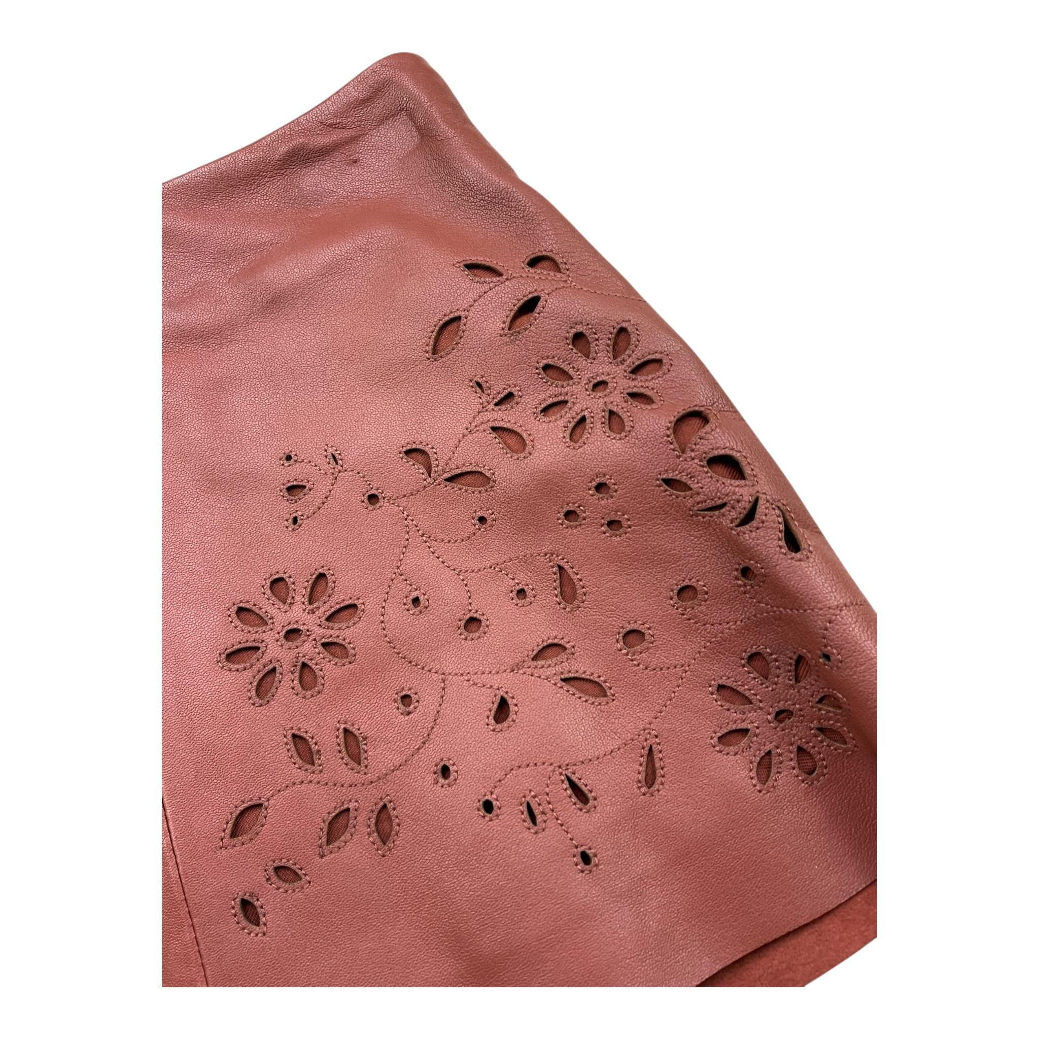 CHLOE' gonna tinta unita traforata Marrone per Bambina C13292 MARRONE CHLOE' 