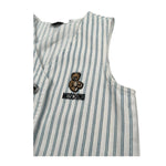 Moschino Gilet Tinta Unita Fantasia A Righe per Bambino HDN001 BIANCO MOSCHINO 