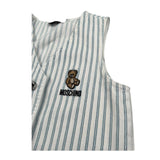 Moschino Gilet Tinta Unita Fantasia A Righe per Bambino HDN001 BIANCO MOSCHINO 