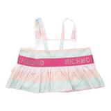 John Richmond Top Giromanica Stampe Logo Bianco per Bambina RGP25041TO BIANCO JOHN RICHMOND 