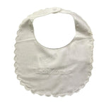 MINI BANDA bavetta tinta unita con stampa Bianco per Neonato 3A305 BIANCO MINI BANDA 