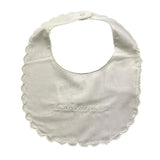 MINI BANDA bavetta tinta unita con stampa Bianco per Neonato 3A305 BIANCO MINI BANDA 