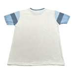 Emanuel Pris T-Shirt Girocollo Tinta Unita con Profili In Contrasto per Bambino ETS3140R BIANCO EMANUEL PRIS 