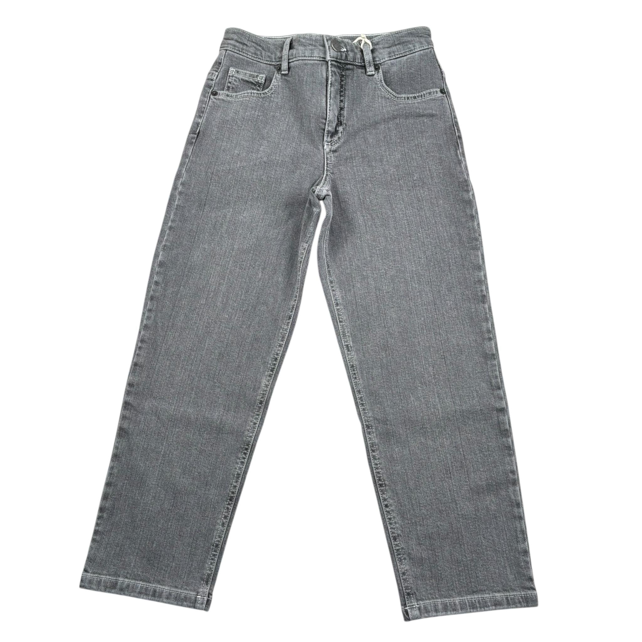 Dou Dou Jeans Tinta Unita con Girovita Regolabile per Bambina DW6P00X GRIGIO DOU DOU 
