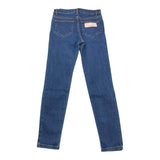 Elisabetta Franchi Jeans Tinta Unita con Logo Blu per Bambina