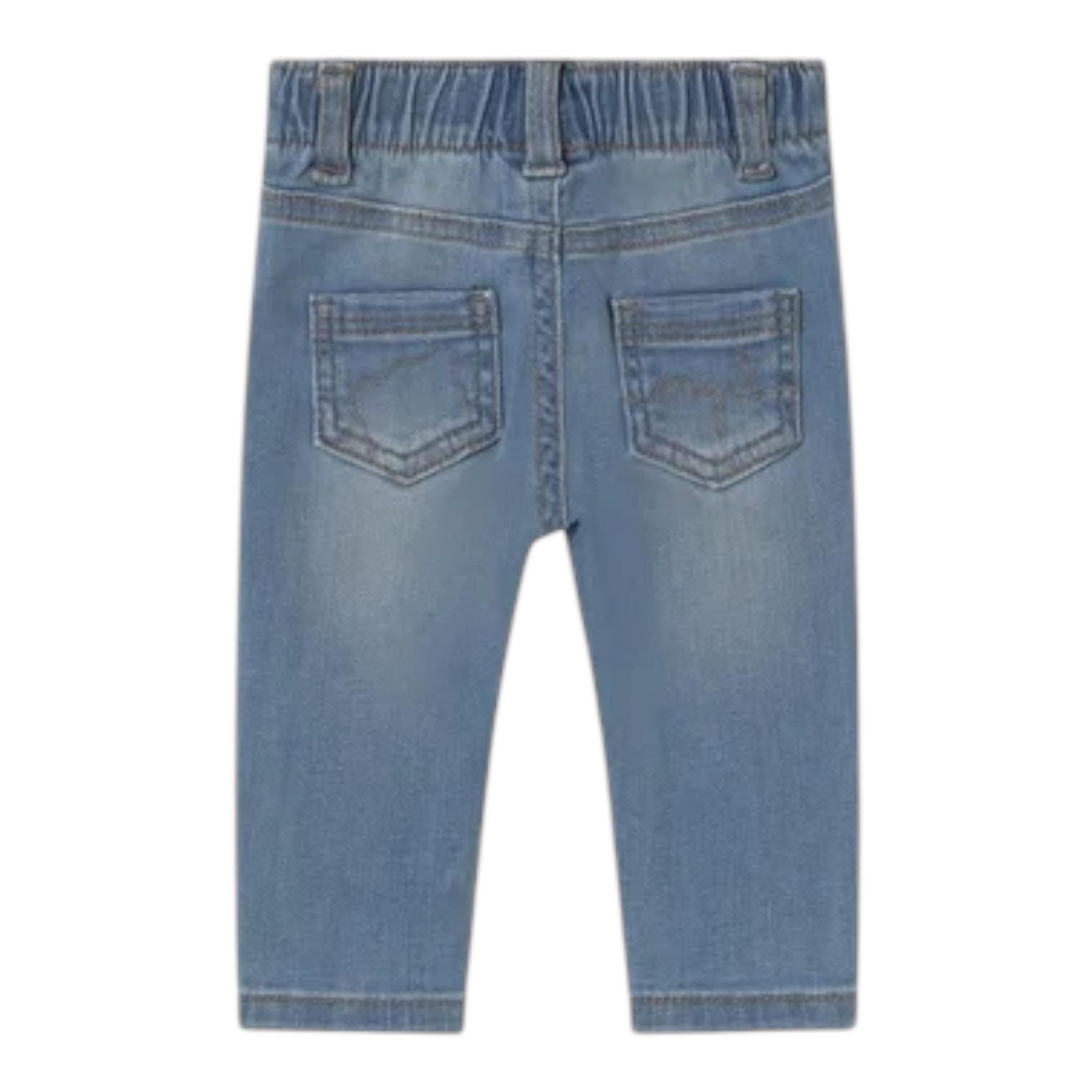Mayoral Jeans Tinta Unita con Elastico In Vita per Neonato 596 AZZURRO MAYORAL 