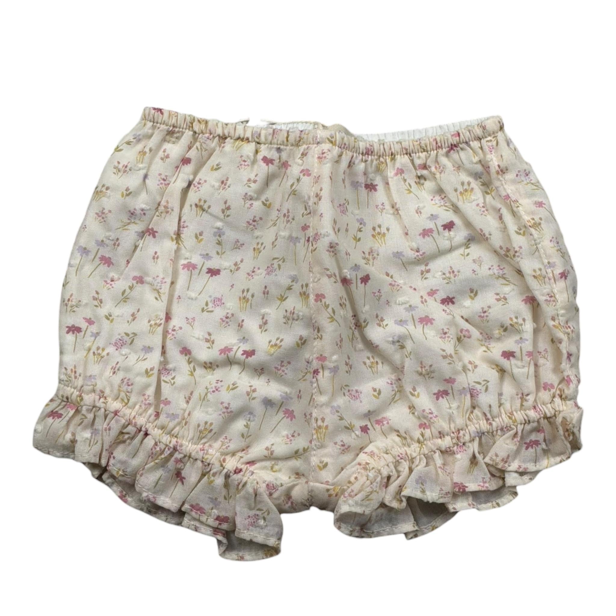 Wedoble Culotte Tinta Unita Fantasia Floreale per Neonata V2505721E PANNA WEDOBLE 