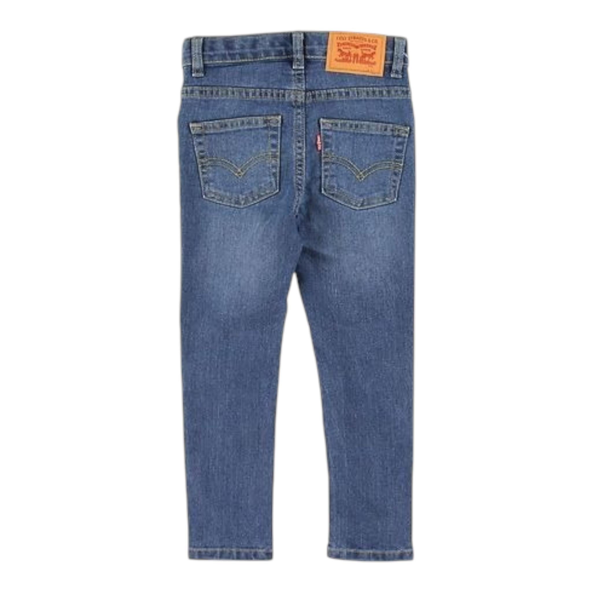 LEVI'S jeans tinta unita con girovita regolabile Azzurro per Bambino 8EC214 AZZURRO LEVI'S 